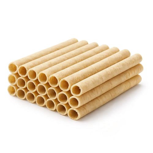 Conchas Cuchufli, paquete de 25 palitos de galleta chilenos vacíos.