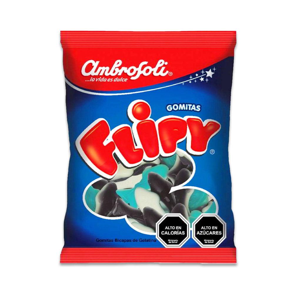 A 25 gram bag of Flipy Candy.