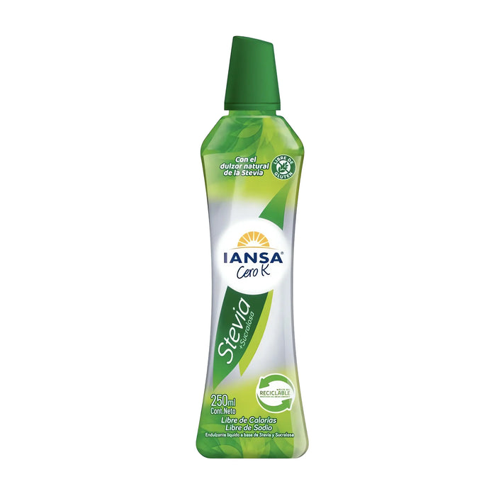 Iansa Stevia bottle on a white background