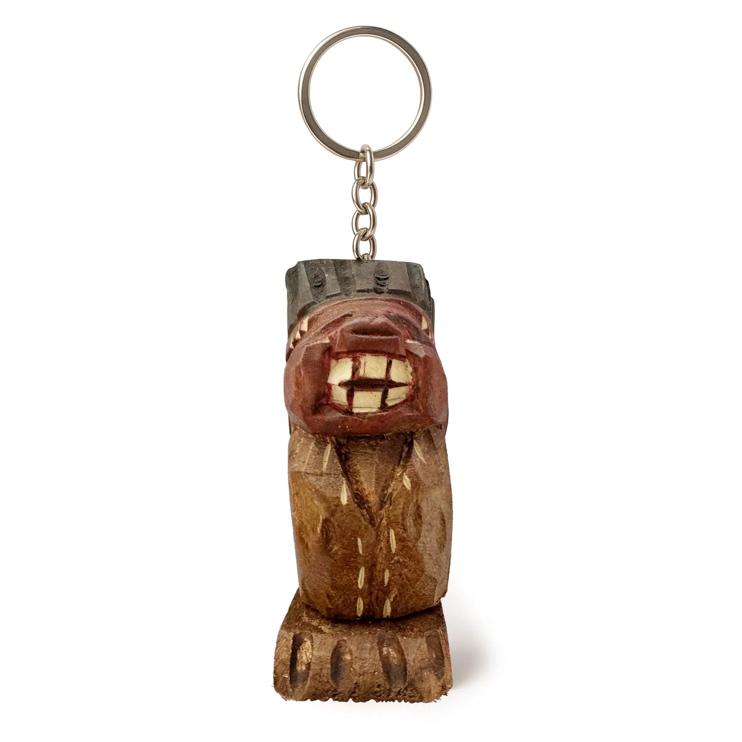 India Pícara Llavero de Madera - Figurita Tradicional Chilena Tallada a Mano con Característica Sorpresa.