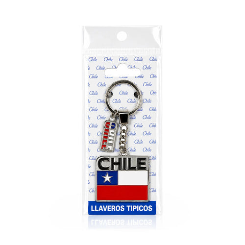 Chile Metal Keychains