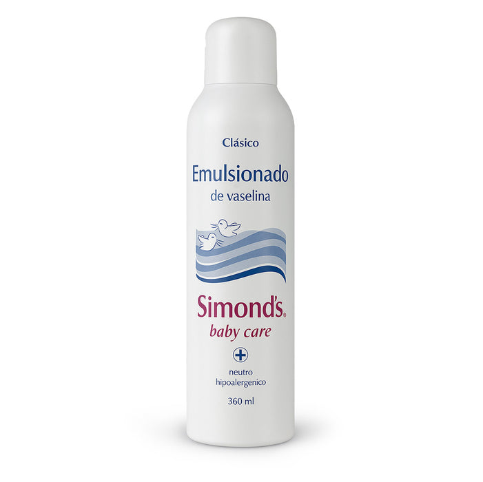 Simond’s Emulsionado de Vaselina Clásico – 360 ml baby care moisturizer imported from Chile
