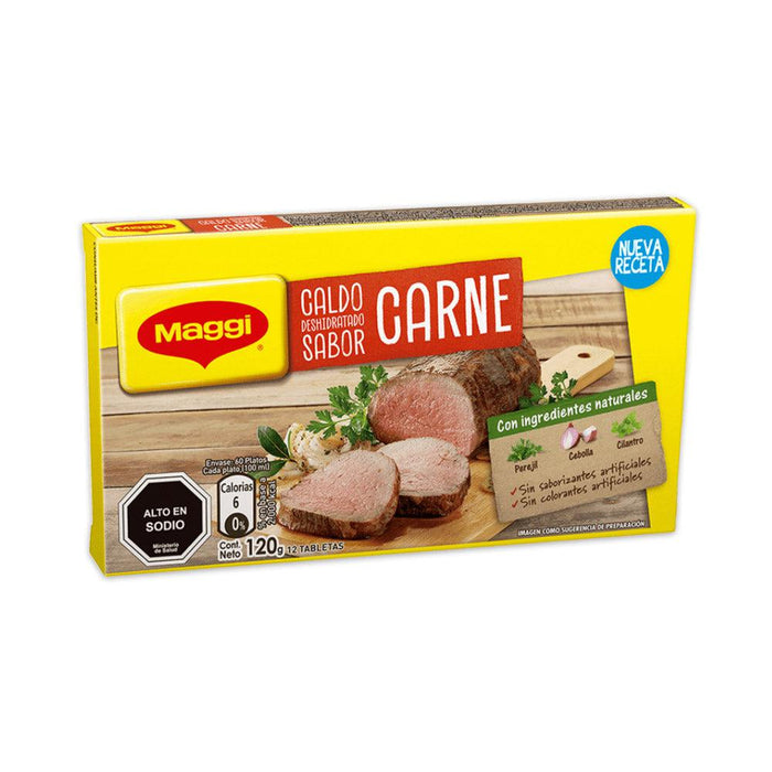 A small box of Maggi Caldos Sabor Verduras Beef.