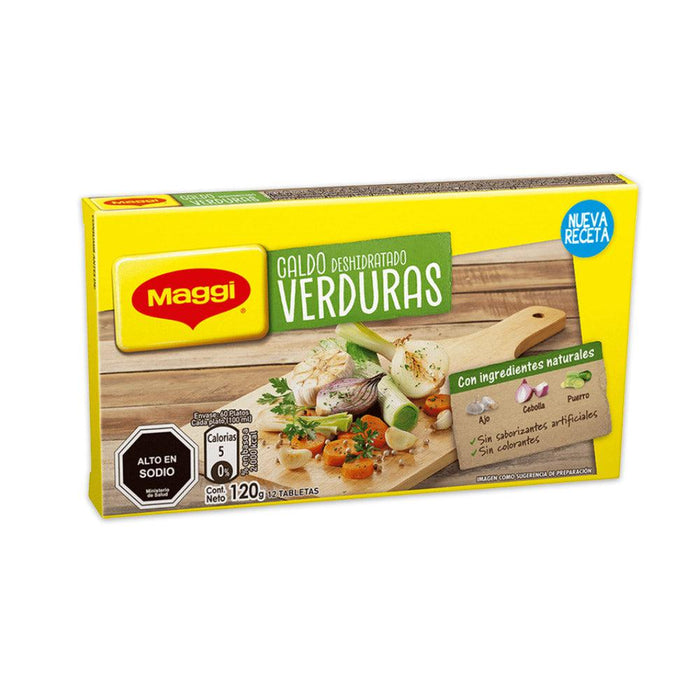A small box of Maggi Caldos Sabor Verduras Vegetable.