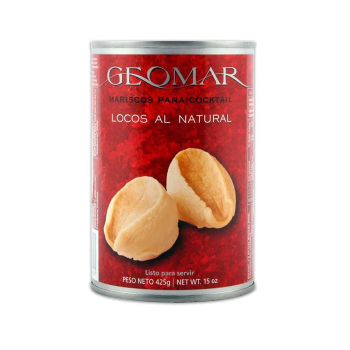 A red can of locos imported from Chile.