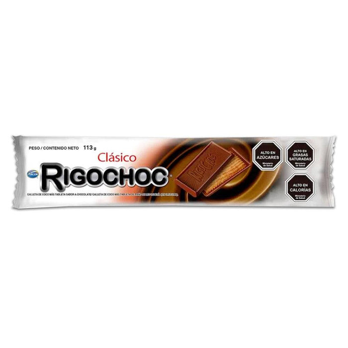 A traditional Chilean cookie covered in milk chocolate.