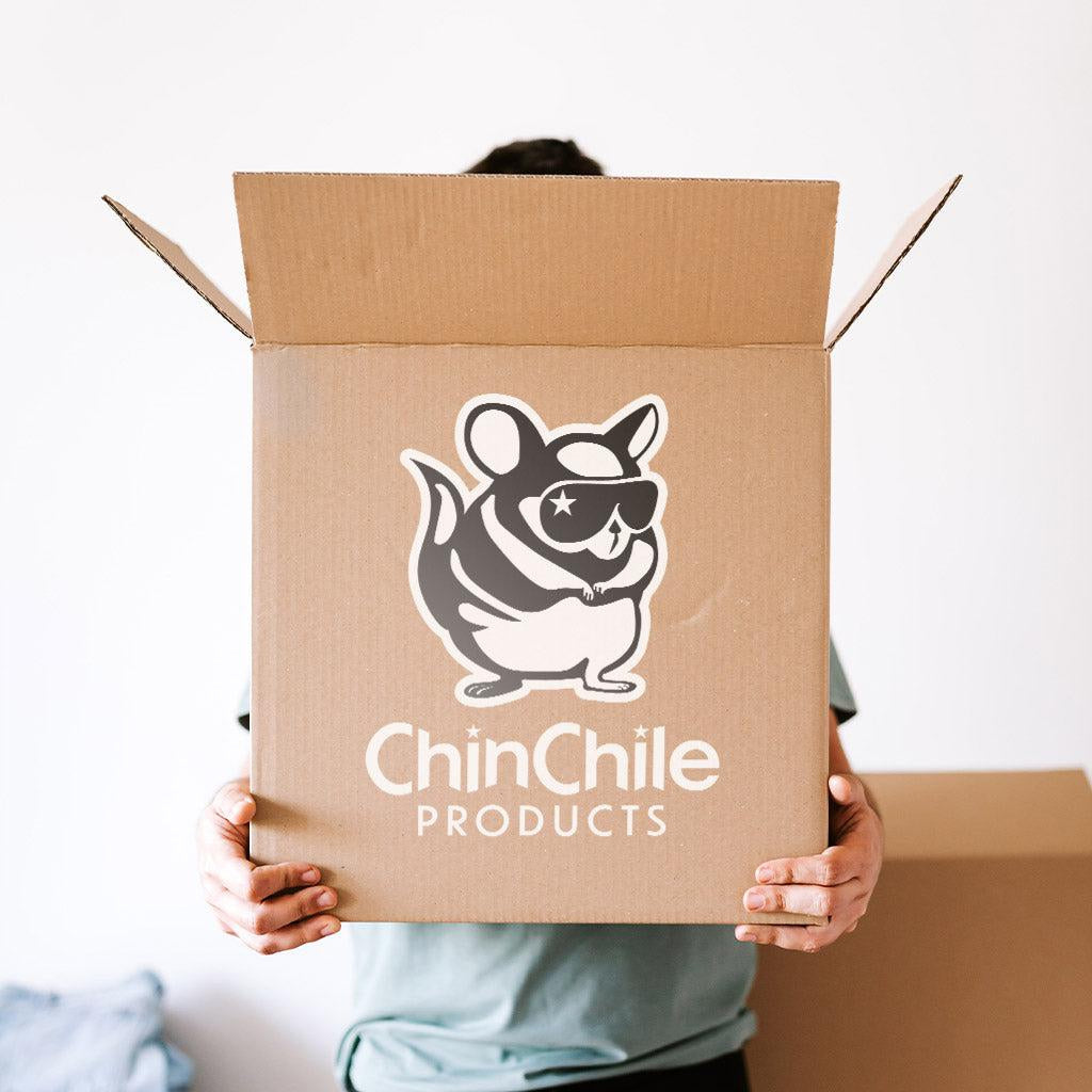 A box of new Chilean products with a ChinChile logo on the front.