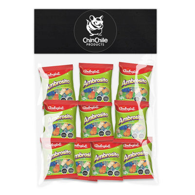 Un paquete de 10 caramelos Ambrosito.