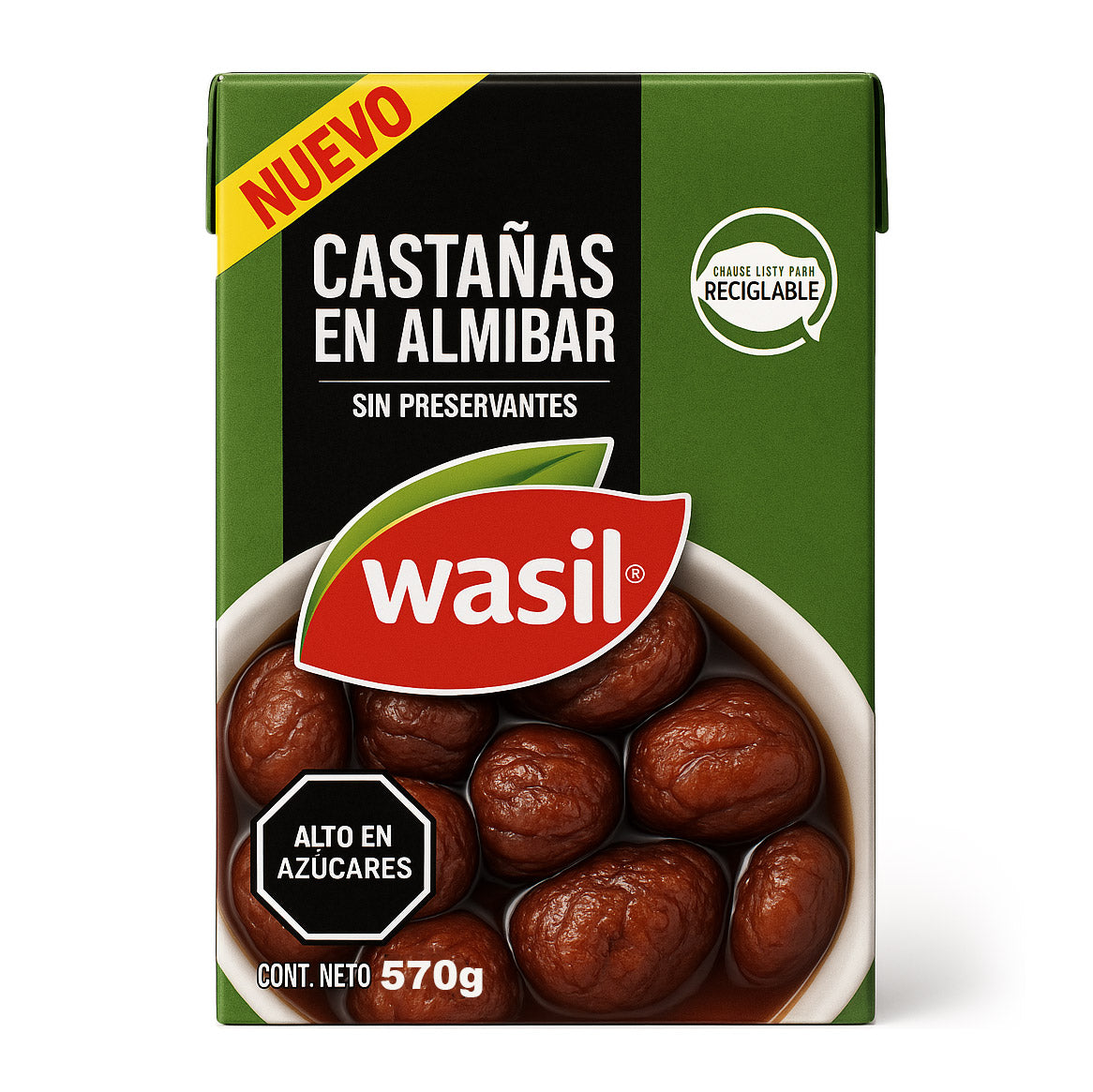 Wasil Castañas en Almíbar (570g) | Chilean Chestnuts in Syrup — ChinChile