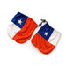 Chilean flag car mirror covers 15x20 cm on a white background.
