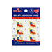 Pack of Chilean flag pins by Belina on a white background