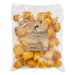 A one kilogram clear bag of orange huesillos from Chile.