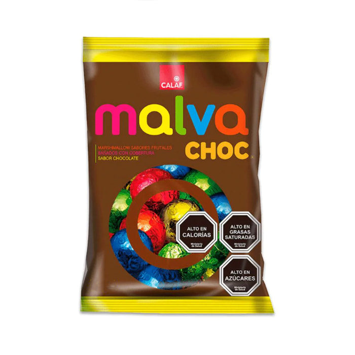 A 196g brown bag of Chocolate Malva. A product of Chile.