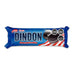 Dindon cookies in blue packaging with a red and white flag on the side.