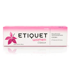 Etiquet women's deodorant cream packaging on a white background