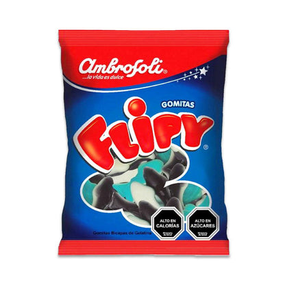 A 25 gram bag of Flipy Candy.