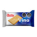 A white and blue package of Galletas Vino.