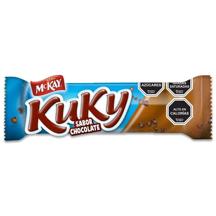A blue bag of Kuky Chocolate Cookies from McKay.