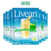 A 10-pack of Livean Apple flavored juice in individual blue packets with a glass of apple juice on the front.