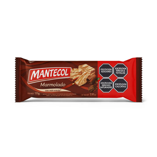 Mantecol Marmolado chocolate bar packaging on a white background