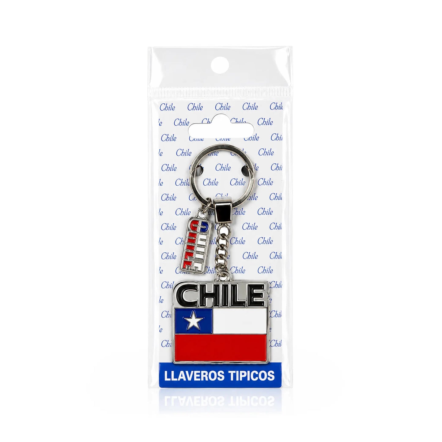 Llaveros metálicos de Chile