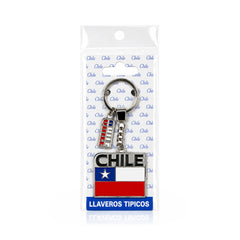 Llaveros metálicos de Chile