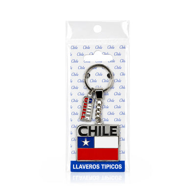 Chile Metal Keychains