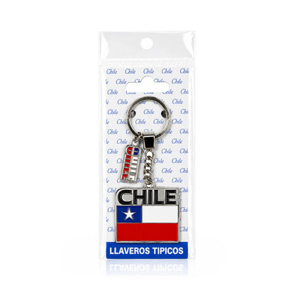 Llaveros metálicos de Chile