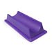 Purple plastic object on a white background