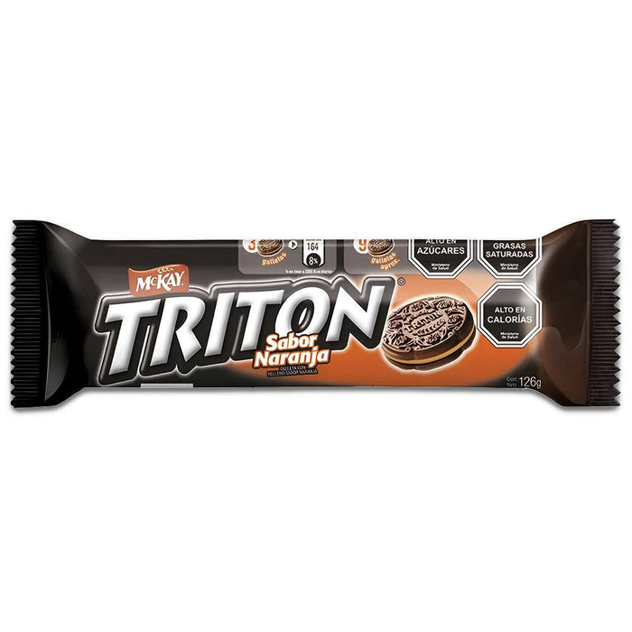 A Black and Orange package of Triton Orange  cookies.