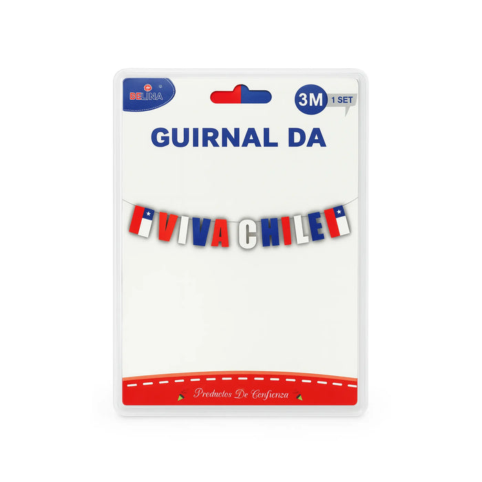 Packaged 'Viva Chile' banner with Guurnal DA branding on a white background