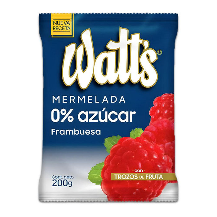 A bag of Raspberry Sugar-free Watts Mermelada.