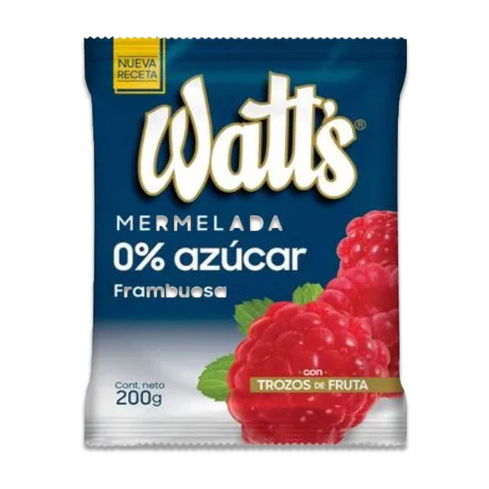 A bag of Raspberry Sugar-free Watts Mermelada.