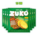 A 10-pack of Zuko Pineapple flavored juice in green packets.