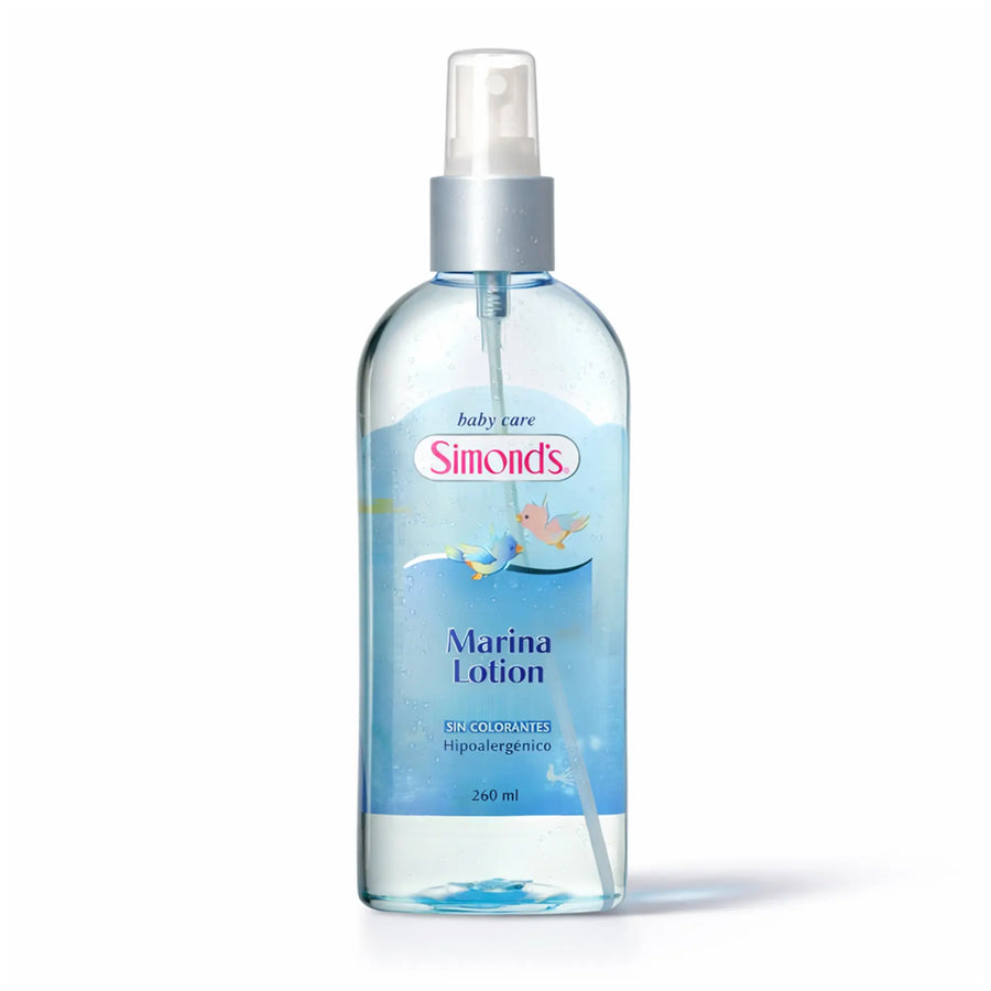 Simonds cuidado del bebé Marina Loción en botella con atomizador, 260 ml (Chile)
