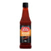 A 100 gram glass bottle of red hot sauce.