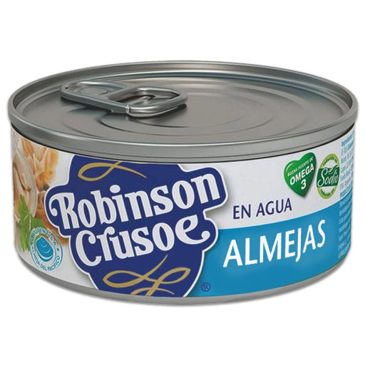 A 190 gram can of Almejas imported from Chile.