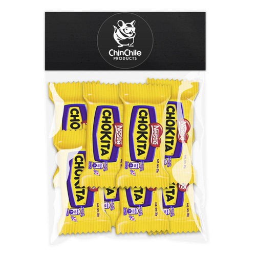 Una bolsa ChinChile de 8 Chokitas de Chocolate de Nestlé.