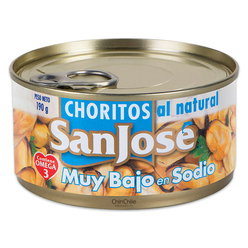 A 190 gram can of Choritos with a easy open top and light blue labeling.