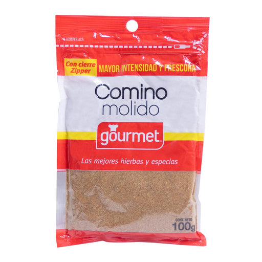 A 100g red and white packet of Comino Molido.