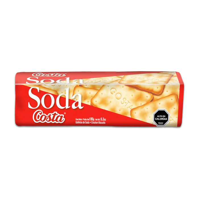 A red package of soda crackers from Chile.