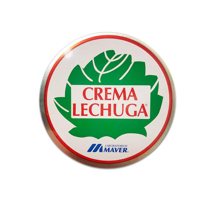 A small tin of Crema Lechuga skin cream. A product imported from Chile.