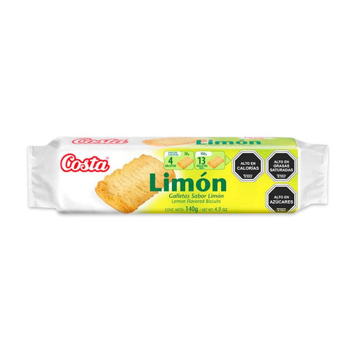 A package of lemon cookies from Costa imported from Chile.