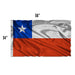 A 34 inch by 56 inch flag of Chile.