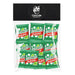 A pack of 10 small green packets of Mentitas from Ambrosoli.