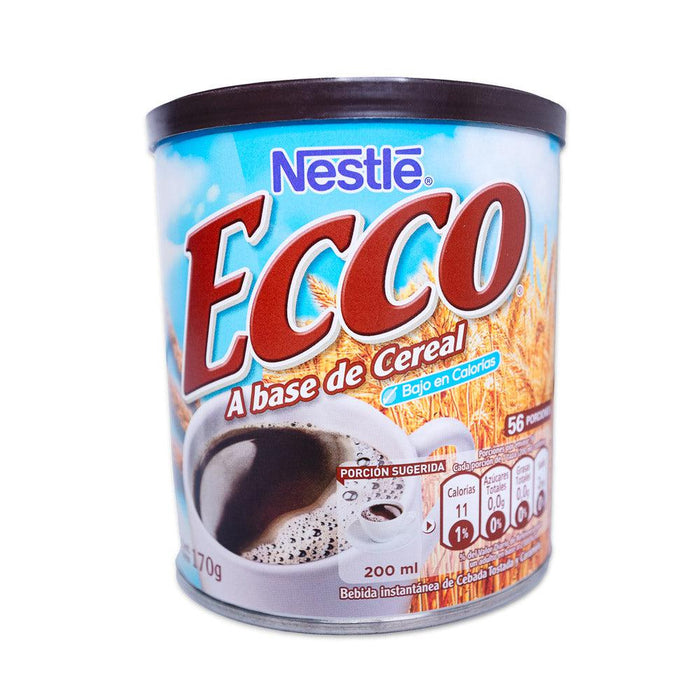A 170 gram container of Ecco Cafe with the Nestle logo at the top.