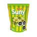 A green and yellow 360 gram bag of Suny candy from Chile.