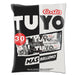 A large black and white bag of Tuyo chocolate bars imported from Chile.