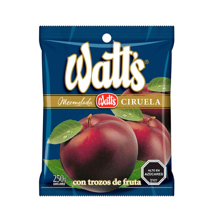 A bag of Watt's plum jam imported from Chile.