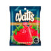 A bag of Watt's strawberry jam imported from Chile.